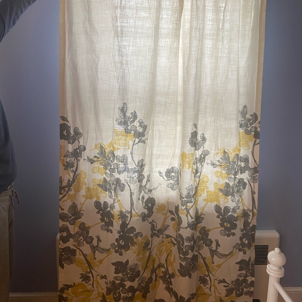 Threshold Yellow & Gray Curtains (Set of 2)